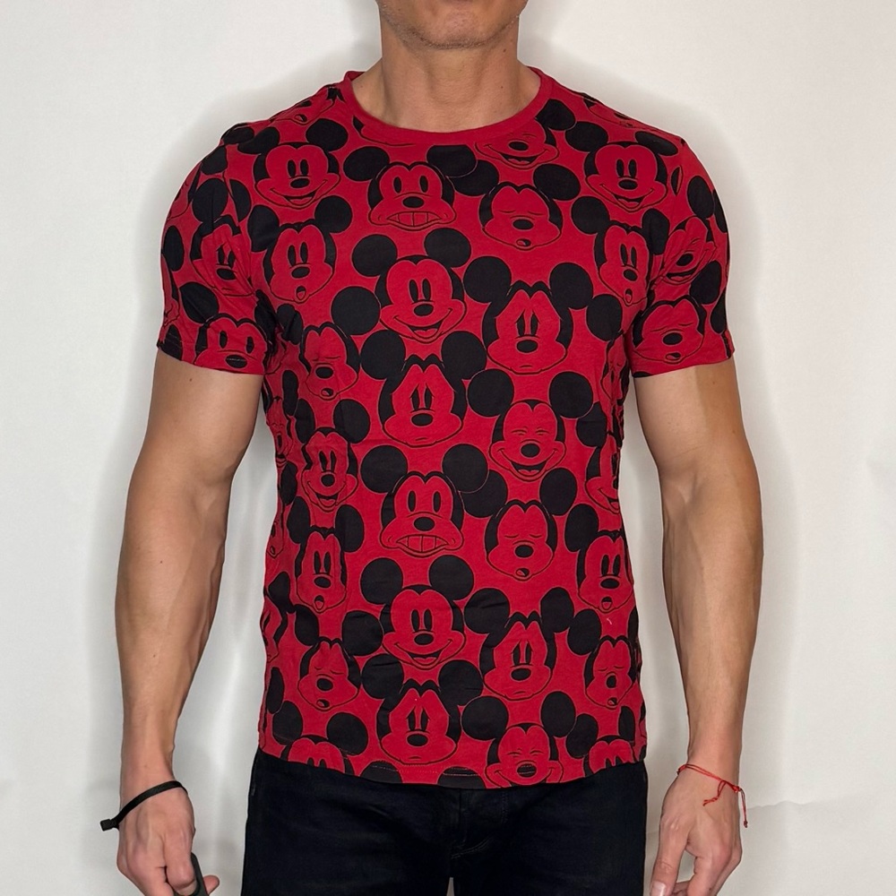 Disney for H&M Men's Red Mickey Mouse Shirt